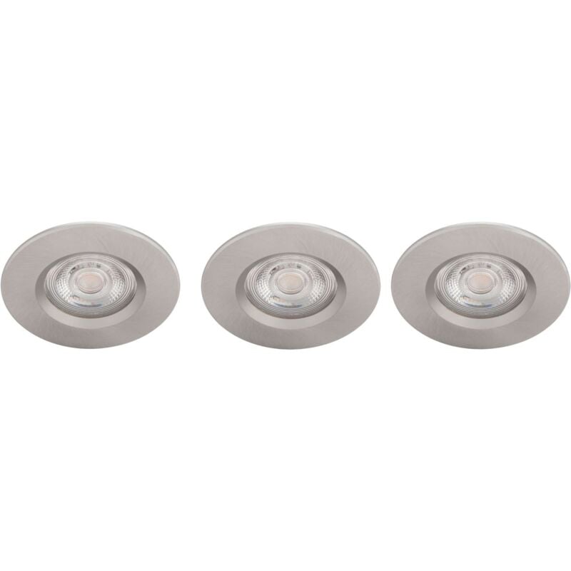 foto del prodotto philips illuminazione dispositivo led da incasso, diametro 9 cm, 2700 k, 5 w, 3 pezzi, nichel 929002374122