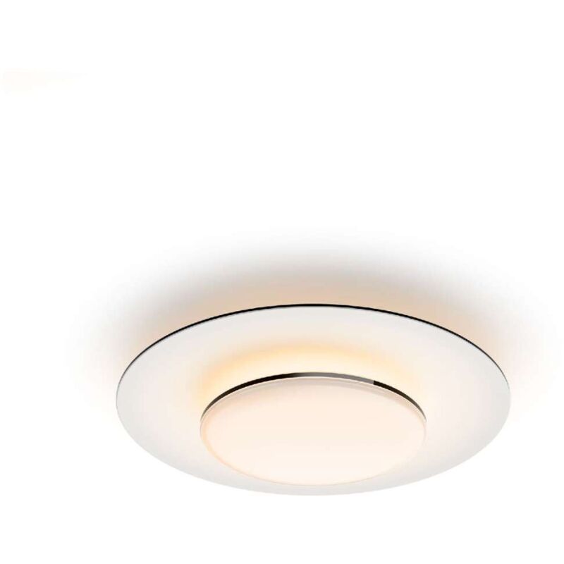 foto del prodotto philips - illuminazione - plafoniera led a soffitto, diametro 40 cm, 2700 k, 30 w, dimmerabile, bianco/nero 929003315801
