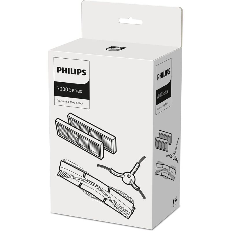 foto del prodotto philips kit sostitutivo per robot homerun aqua serie 7000 2 filtri lavabili, 1 spazzola principale, 1 spazzola laterale, compatibile con xu7100 e
