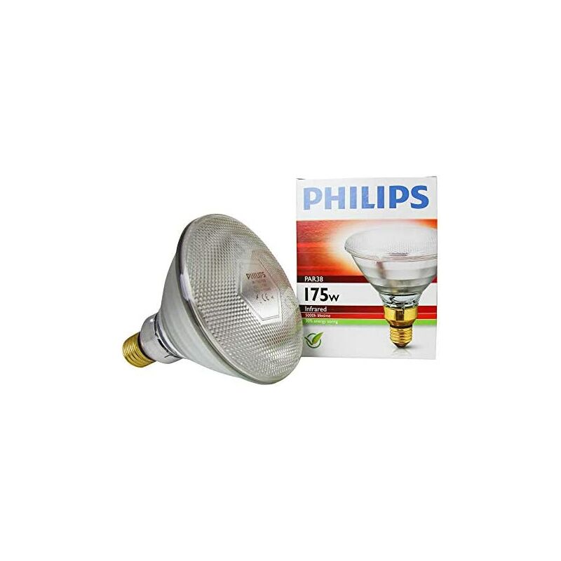 foto del prodotto philips lampada a infrarossi 175w energy saver e27 bianco terapeutico 