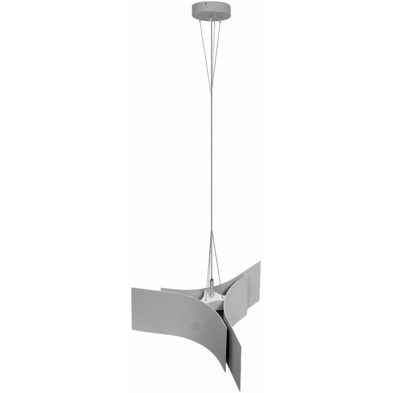 foto del prodotto philips lampada a sospensione bianca lampada a sospensione regolabile in altezza sala da pranzo, metallo, attacco e27, lxlxa 48,5x43x150 cm
