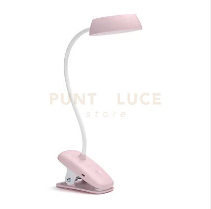 foto del prodotto philips lampada da tavolo donutclip 2.3w 40k p usb 02 rosa 39687600