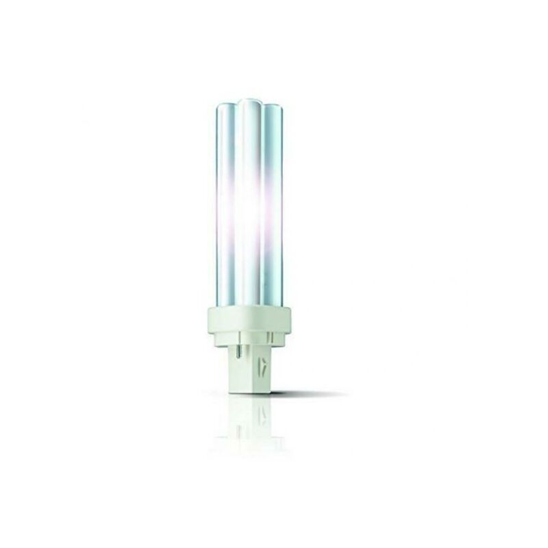 foto del prodotto philips lampada fluorescente compatta senza alimentatore integrato master pl c 18w 830 2p 1ct 5x10box master pl c 2pin 18 w