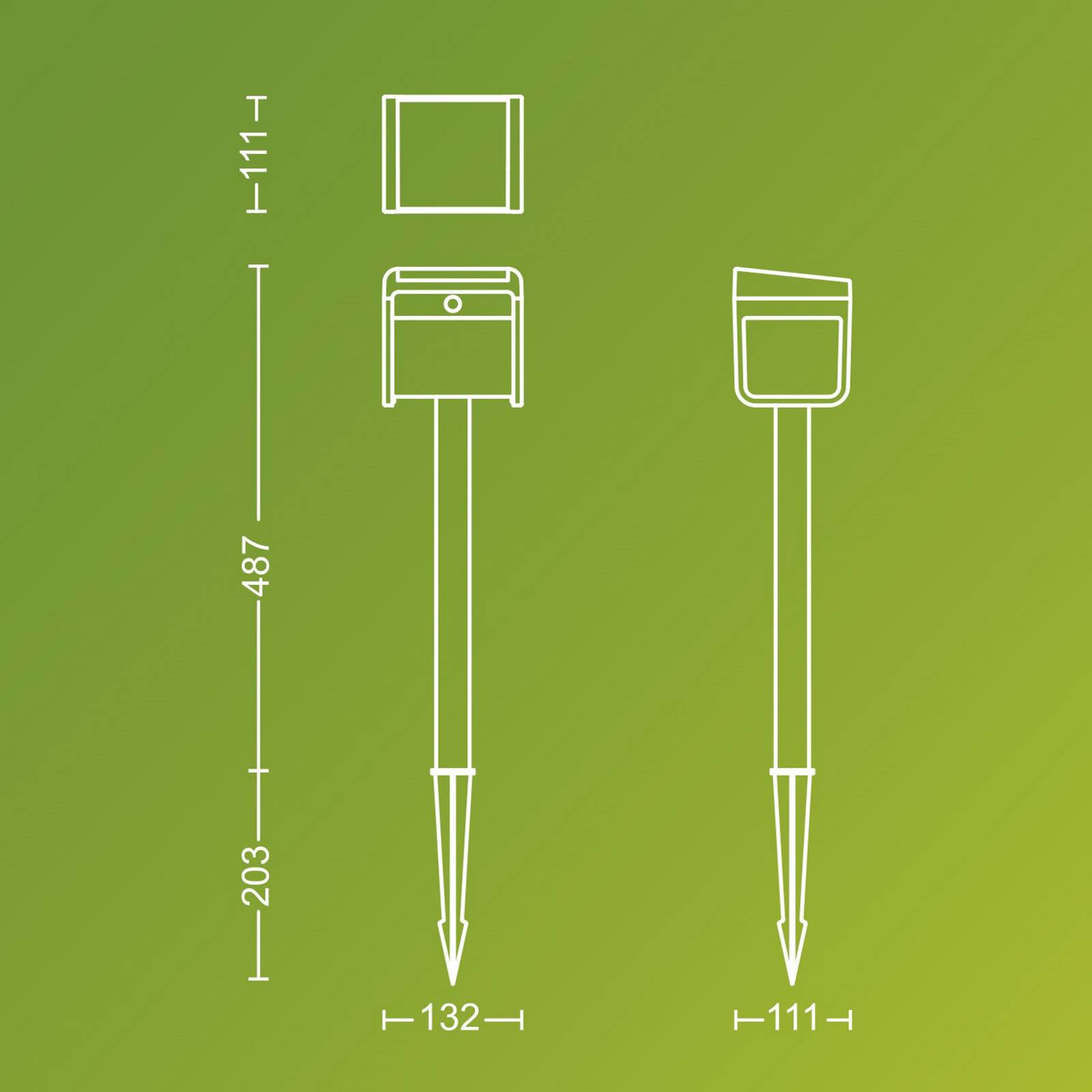 foto del prodotto philips lampada led con picchetto ezra ue, plastica, ip44