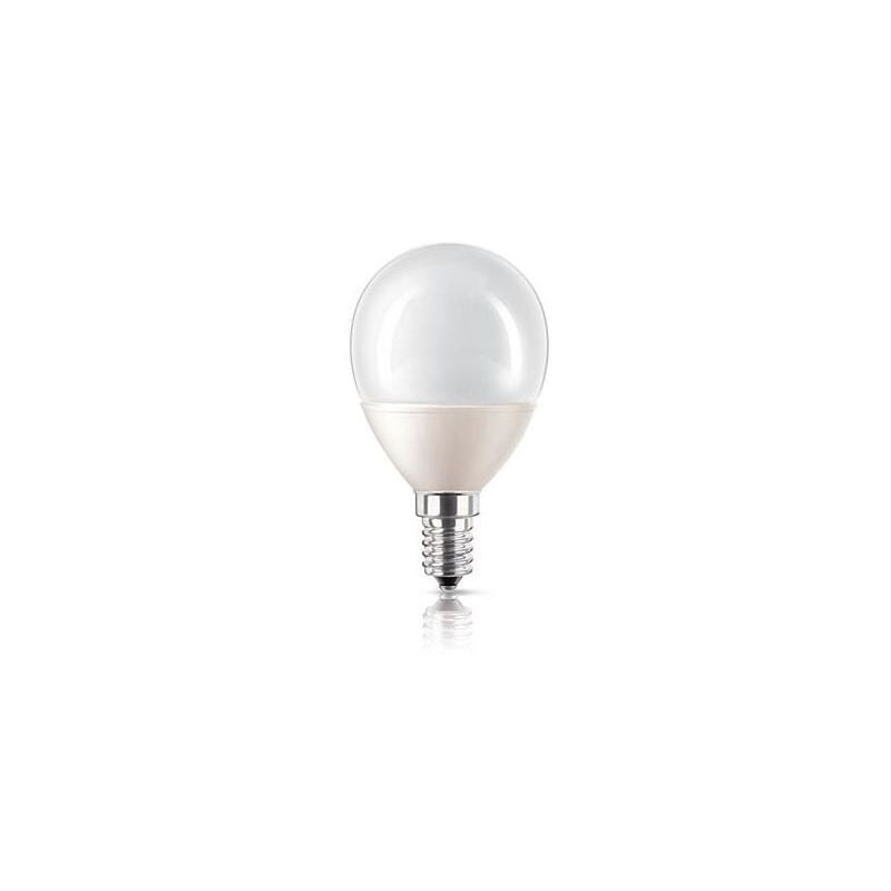 foto del prodotto philips lampadina a risparmio energeticosferica smerigliata 8 w corrispondenti a 35 w, attacco piccolo e14, luce bianca calda classe di efficienza