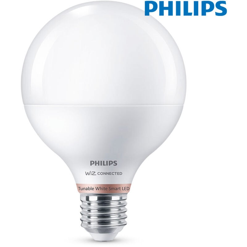 foto del prodotto philips lampadina globo e27 11w colori pieni 1055lm wifi wiz