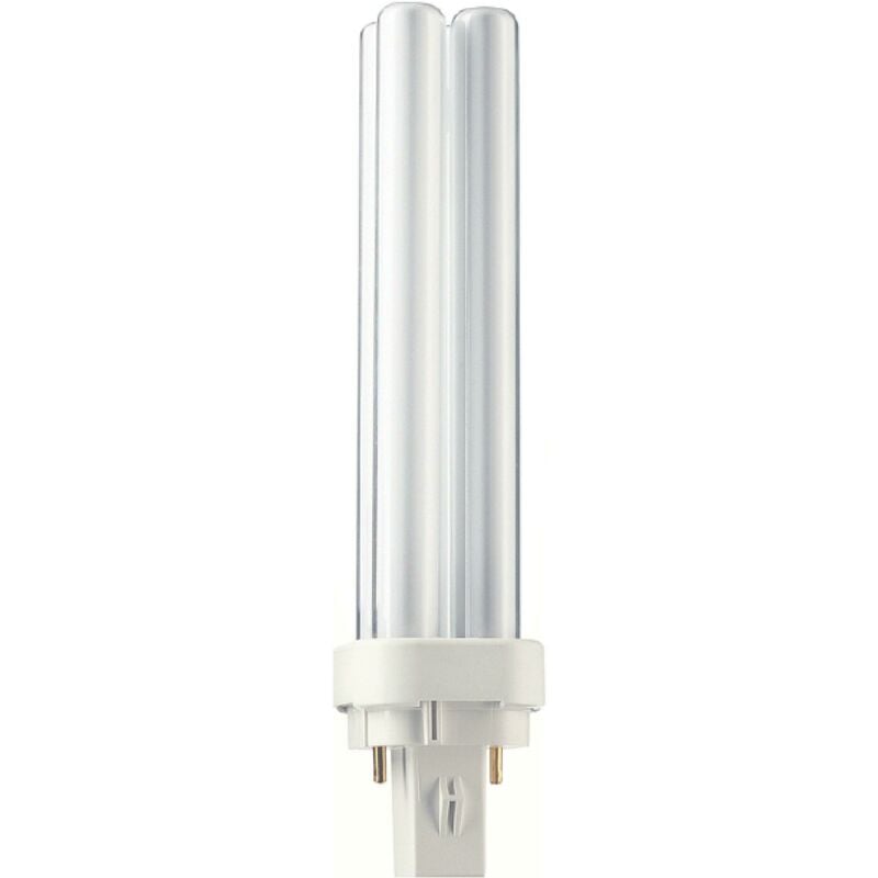 foto del prodotto philips lampadina lampada fluorescente compatta senza alimentatore integrato master pl c 18w 840 2p 1ct 5x10box master pl c 2pin 18 w