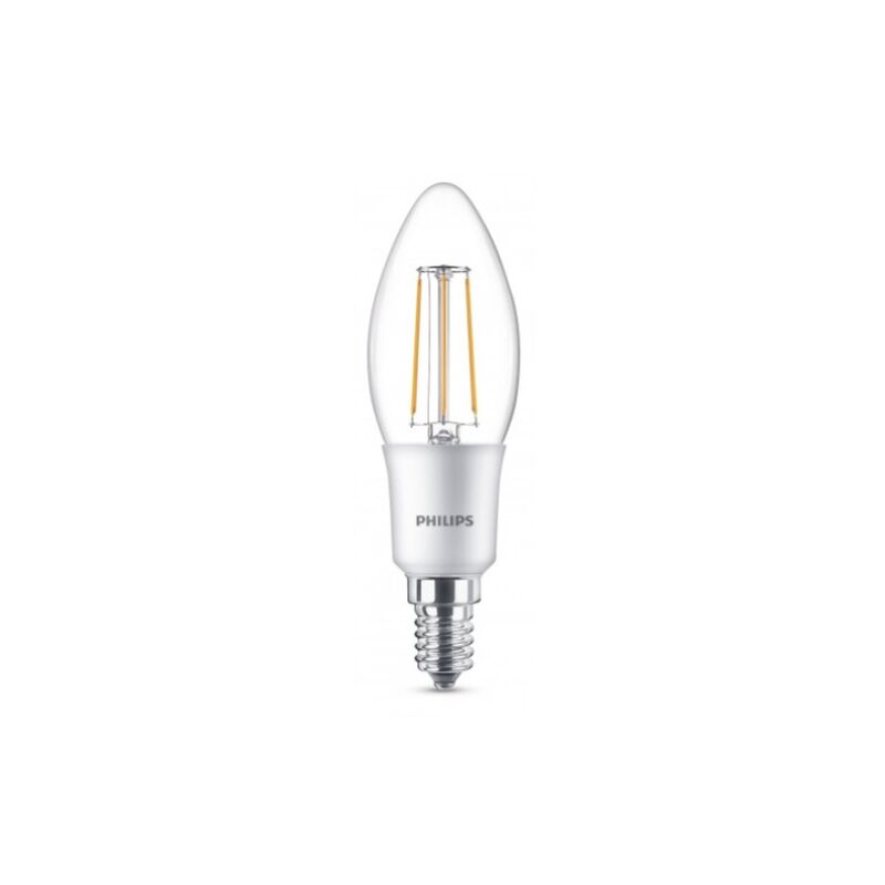 foto del prodotto philips lampadina led classic candela e14, 4.5 w equivalenti a 40 w, luce bianca naturale calda dimmerabile classe di efficienza energetica a 