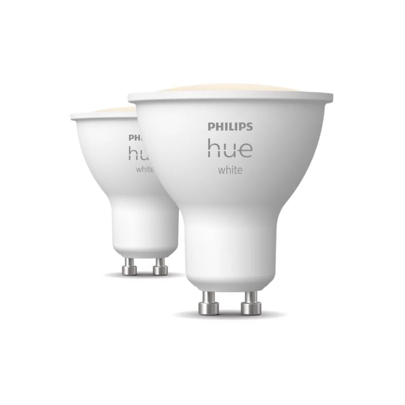 foto del prodotto philips lampadine led smart hue attacco gu10 2x4.2w 2700k 2pz 23023100