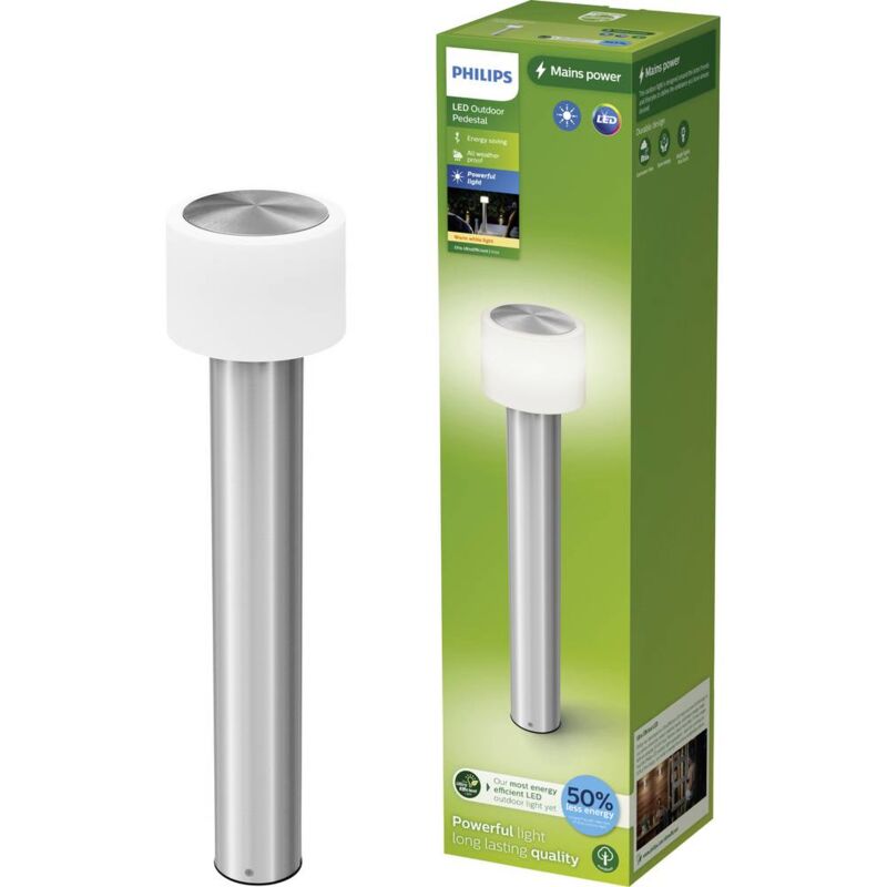 foto del prodotto philips led 929004141101 otis lampada da terra per esterni a led led monocolore 4.3 w acciaio inox