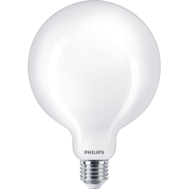 foto del prodotto philips led classic globe e27 g120 13w satinato