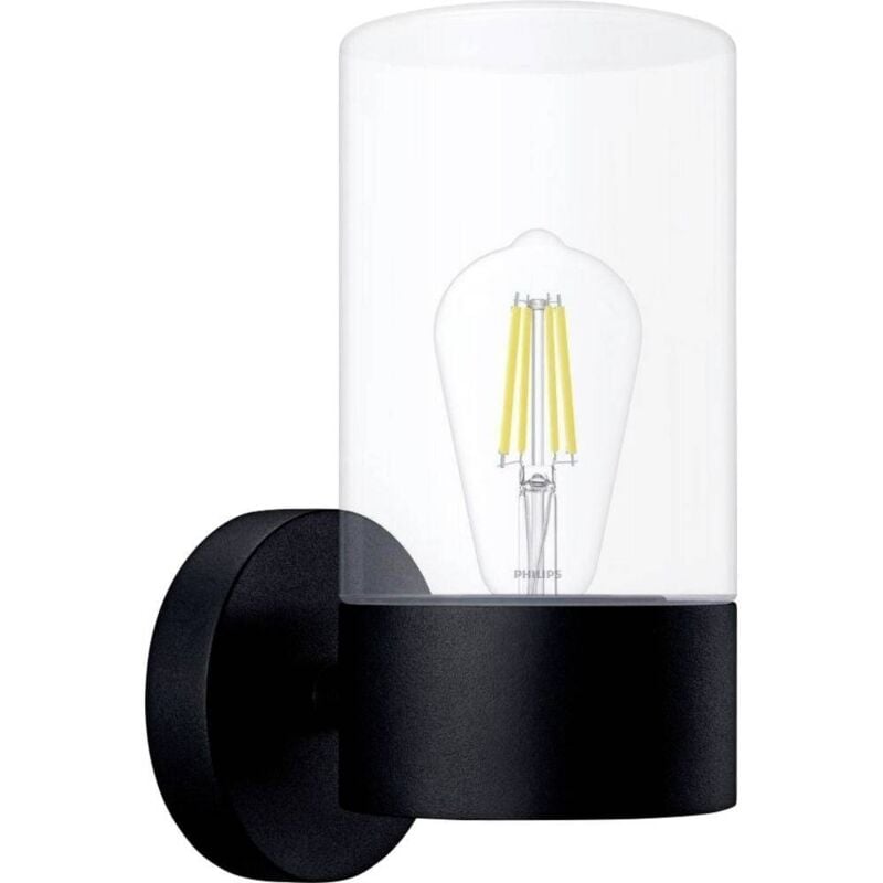 foto del prodotto philips led flareon 8720169266537 lampada da parete per esterno e27 nero