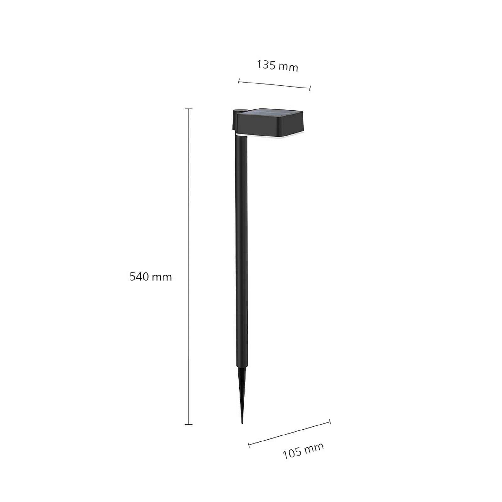 foto del prodotto philips led lampada con picchetto a terra vynce, testa 10,5 x 10,5 cm