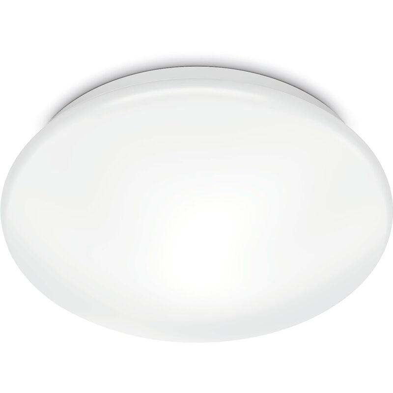 foto del prodotto philips led moire, plafoniera rotonda, luce calda, 10w, bianco