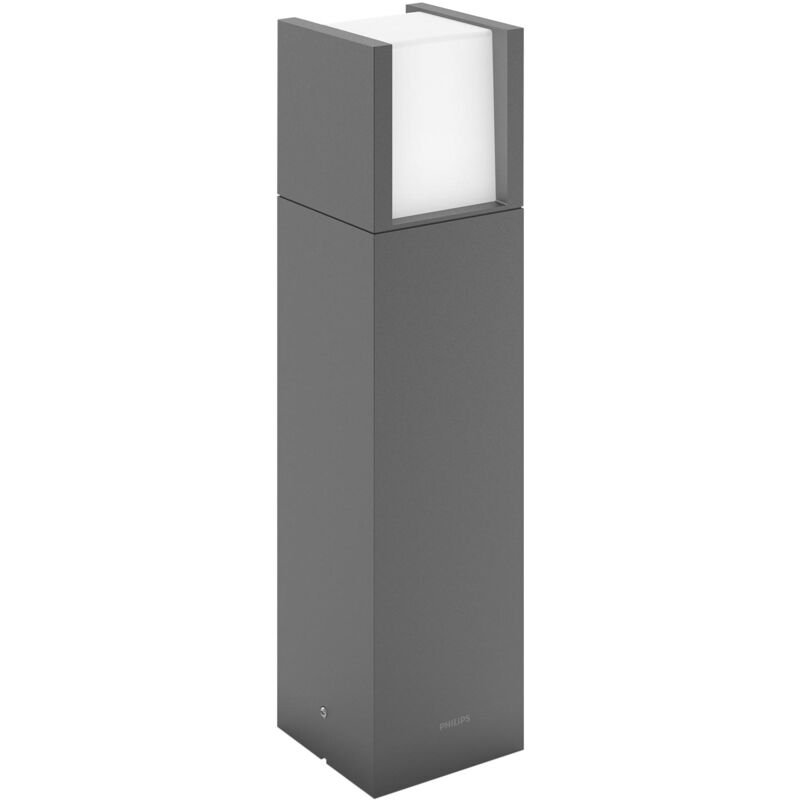foto del prodotto philips lighting lampione led arbour, per esterni, basso, 6w, luce bianca calda, nero