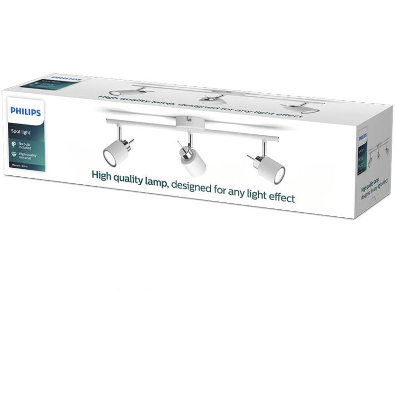 foto del prodotto philips meranti faretto da tavolo gu10 3 x white