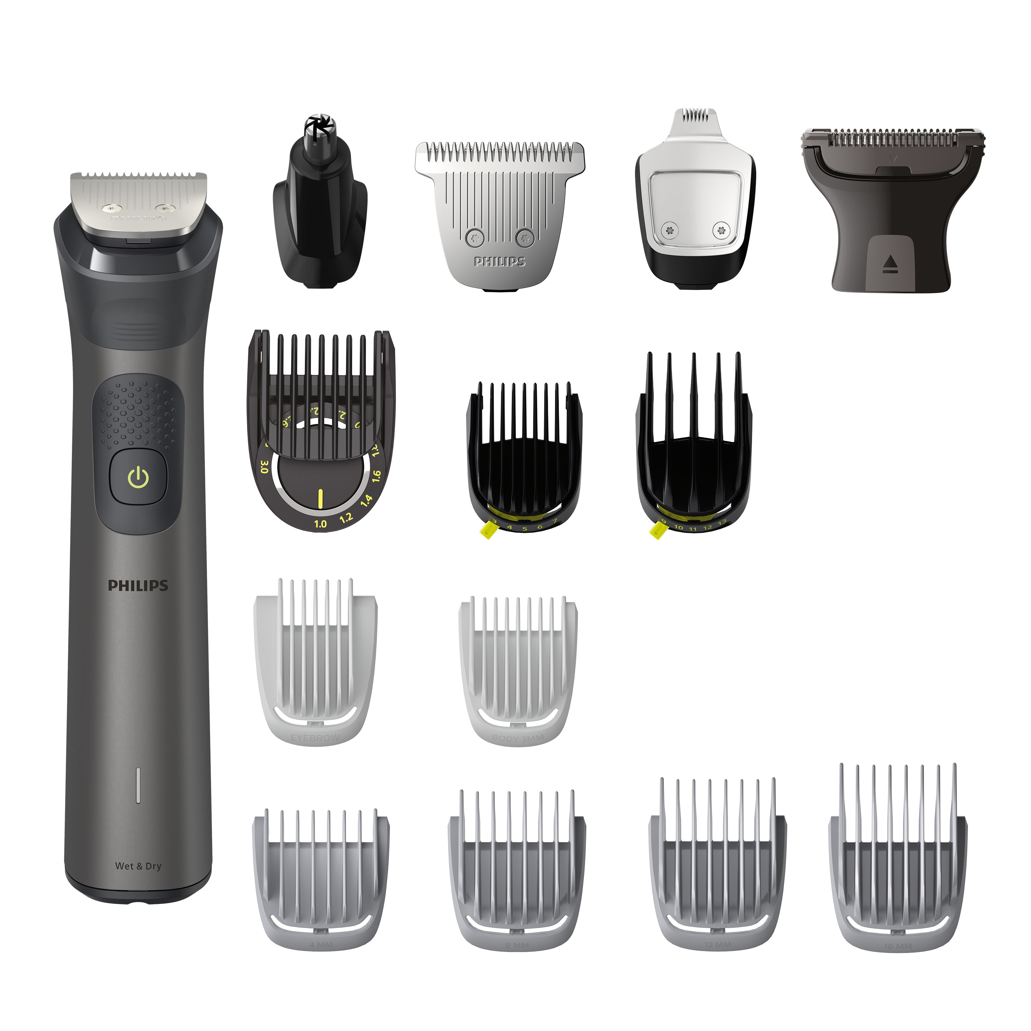 foto del prodotto philips multigroom series 7000 rasoio rifinitore all in one 15 in 1 per viso, testa e corpo mg7940 15
