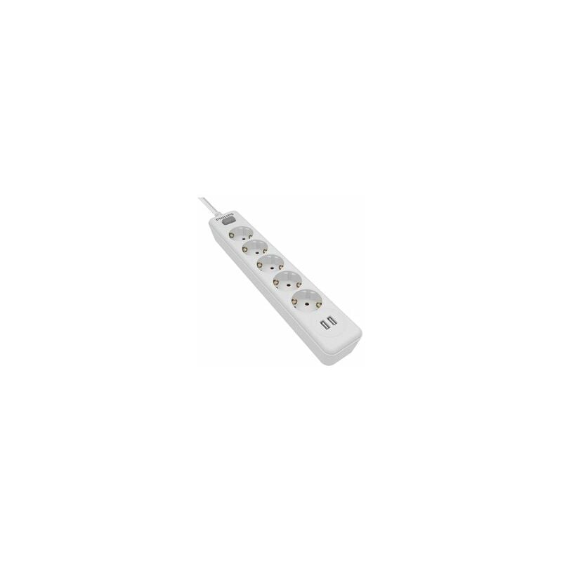 foto del prodotto philips multipresa con 5 prese 2 porte usb da 2,4 a spn3052wa 10
