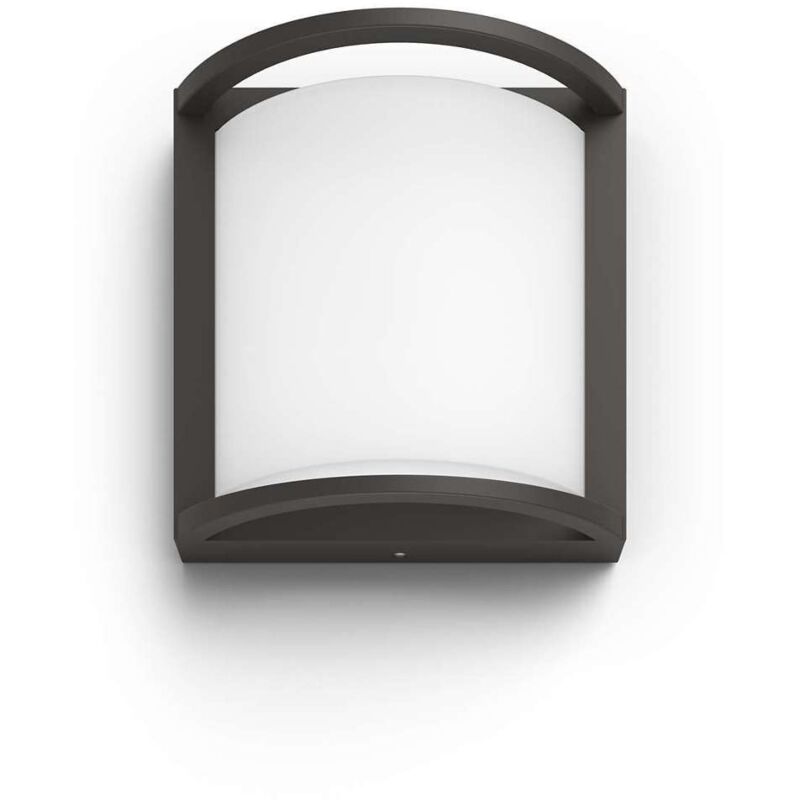 foto del prodotto philips mygarden dispositivo led a parete per esterni 19x19 cm, 4000 k, 12 w, antracite 915005555101