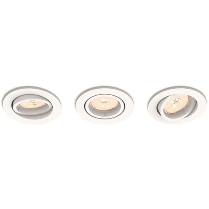 foto del prodotto philips myliving dispositivo led da incasso, diametro 9 cm, gu10, 3 pezzi, bianco 915005418731