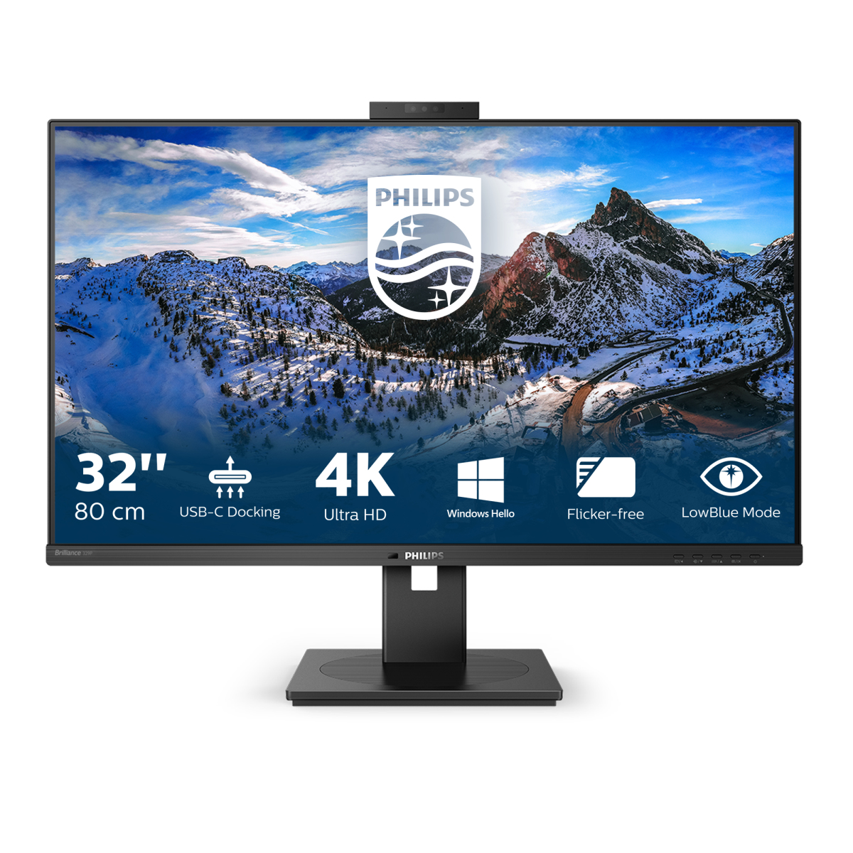 foto del prodotto philips p line 329p1h 00 led display 80 cm 31.5 3840 x 2160 pixel 4k ultra hd nero