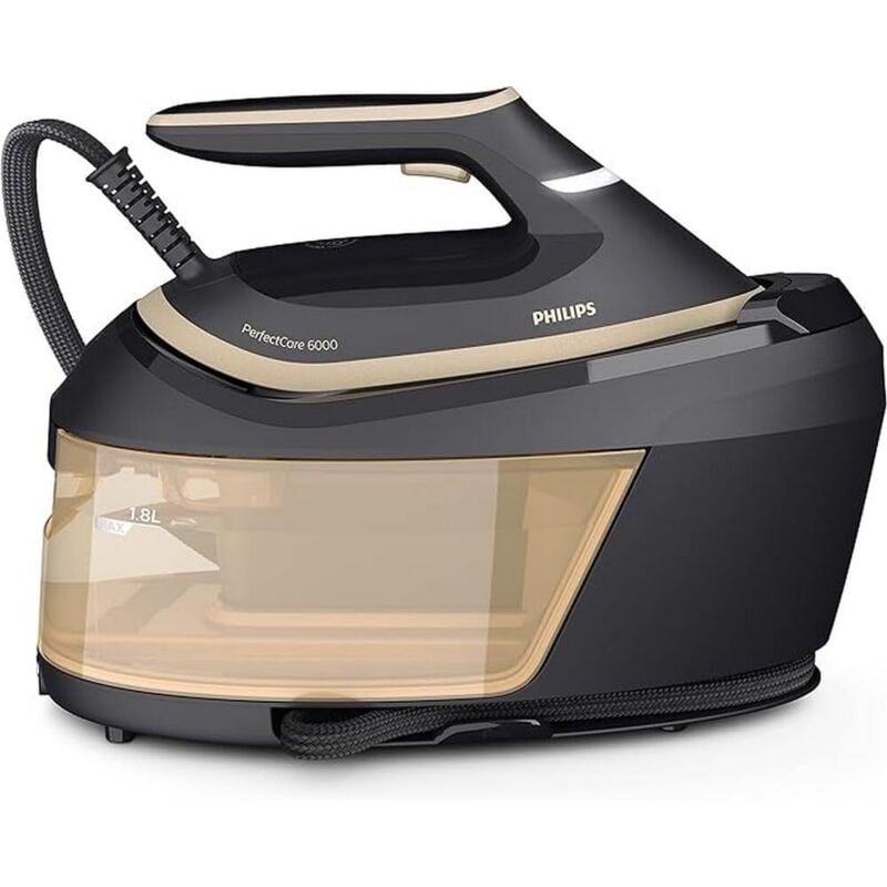 foto del prodotto philips perfectcare serie 6000, ferro da stiro con caldaia, vapore potente, nessuna bruciatura sui capi, design compatto, serbatoio da 1.8l, 2400w,