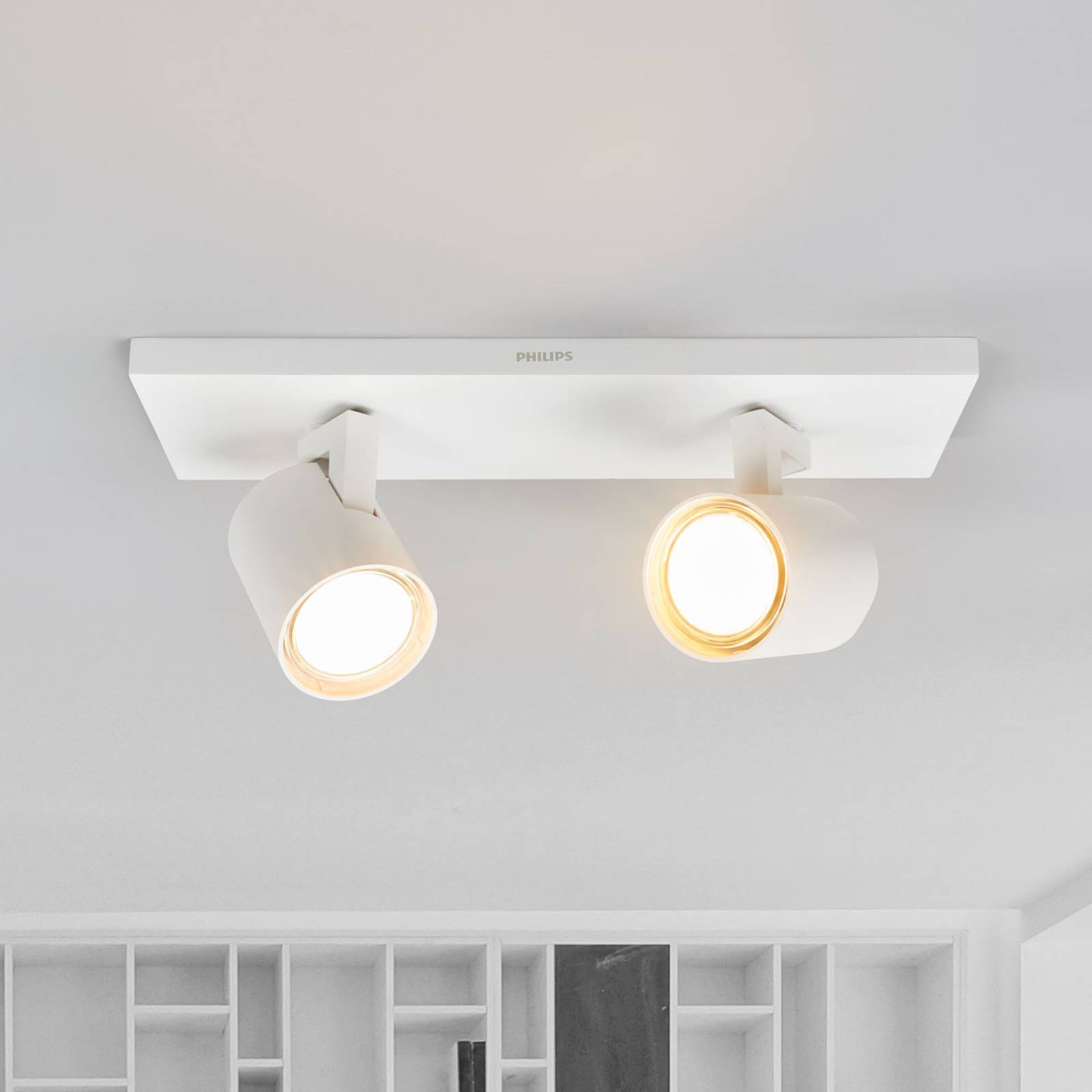 foto del prodotto philips plafoniera runner con 2 spot led