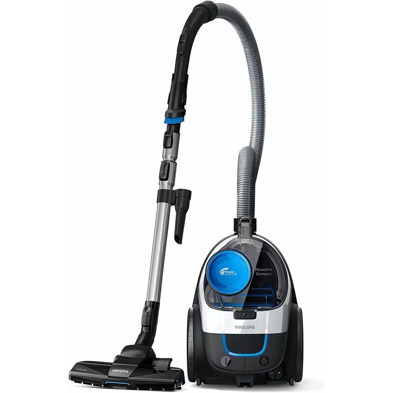 foto del prodotto philips powerpro compact 3000 series aspirapolvere senza sacco 900w, con filtro hepa e spazzola triactive fc9332 09 