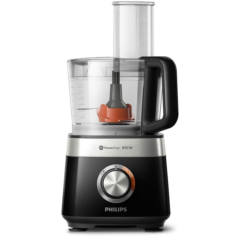 foto del prodotto philips robot da cucina compatto 850w, 31 funzioni, recipiente da 2.1l, powerchop, lama in acciaio inossidabile hr7530 10 