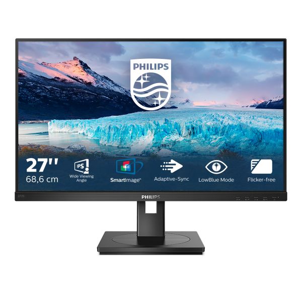 foto del prodotto philips s line 272s1ae 00 led display 68,6 cm 27 1920 x 1080 pixel full hd lcd nero