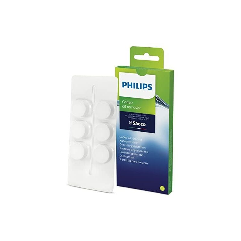 foto del prodotto philips saeco ca6704 10 compresse sgrassanti per macchine da caff , confezione da 6, plastica, verde