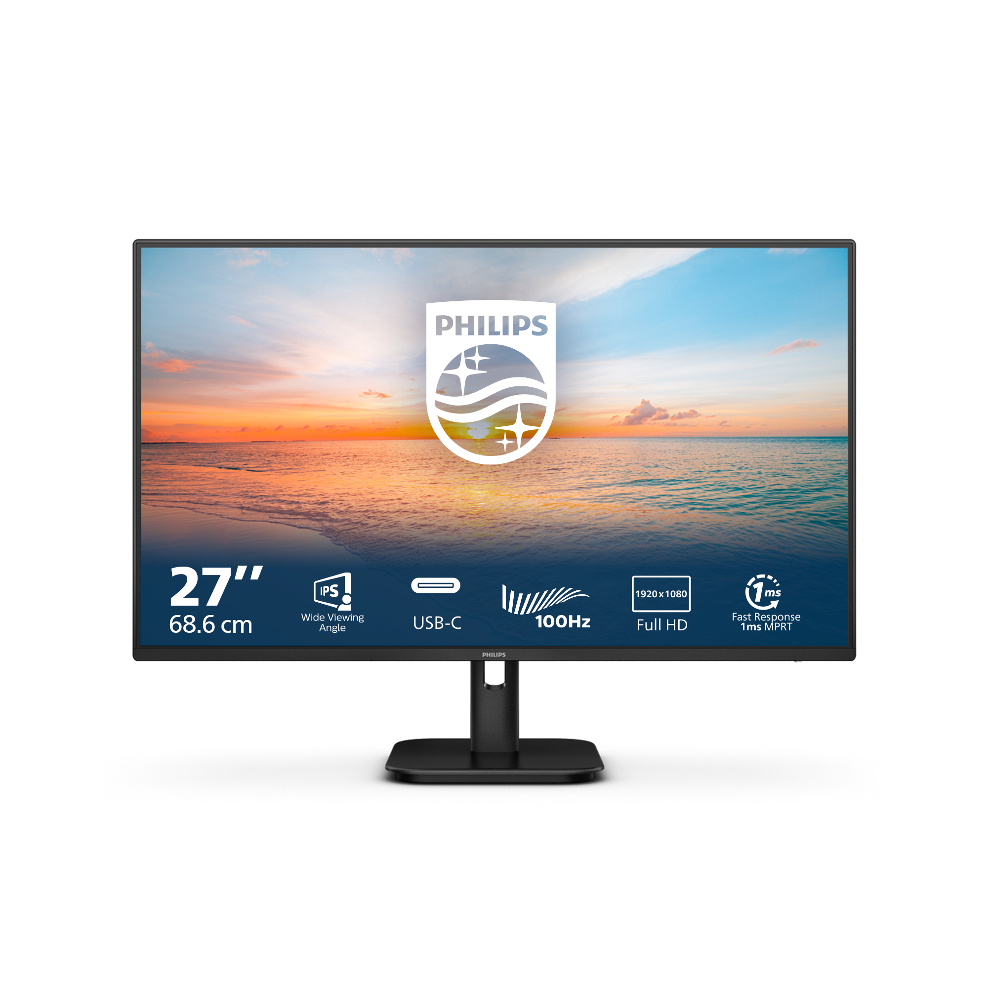 foto del prodotto philips serie 1000 27e1n1300a 00 monitor pc 68,6 cm 27 1920 x 1080 pixel full hd lcd nero