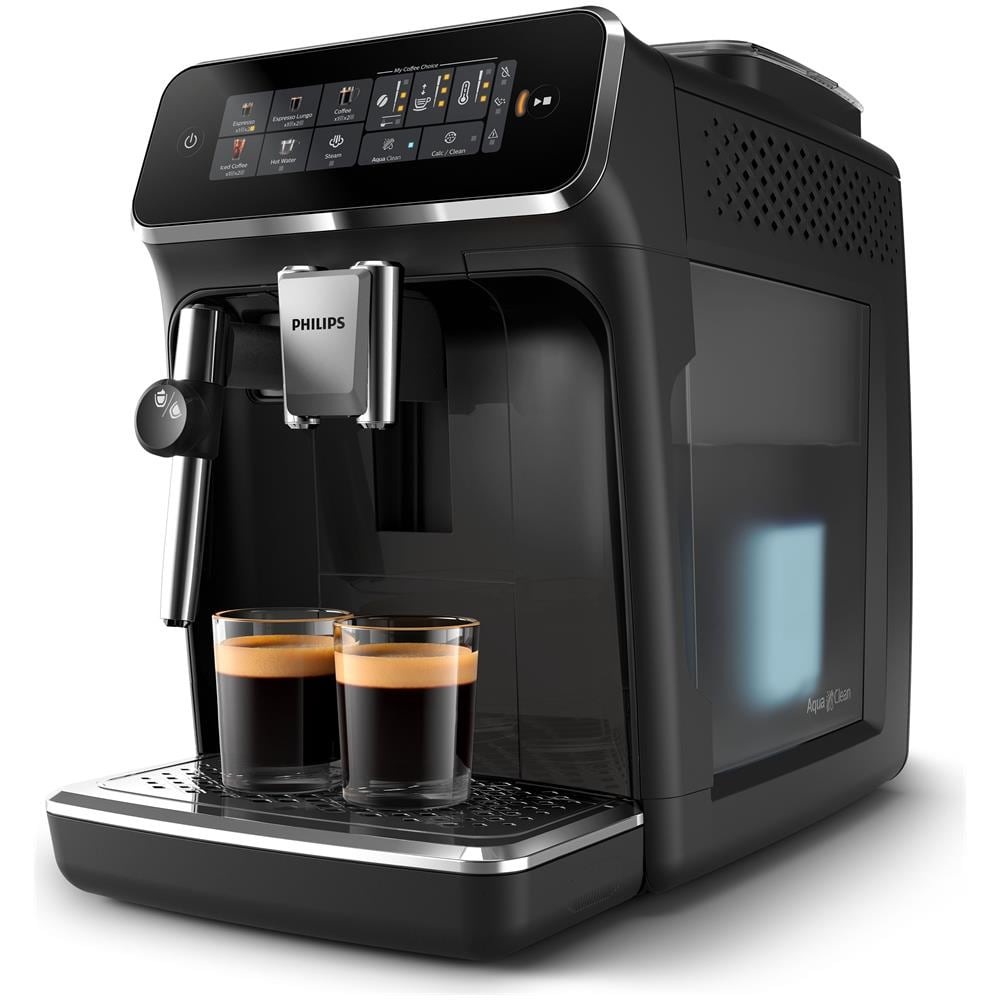 foto del prodotto philips series 3300 ep3321 40 macchina caff automatica, 5 bevande, montalatte, 1.8l, macine in ceramica