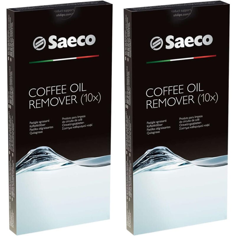 foto del prodotto philips set di 2 scatole di pastilles deglutizzanti x10 per espresso saeco ca6704 99 macchina carent