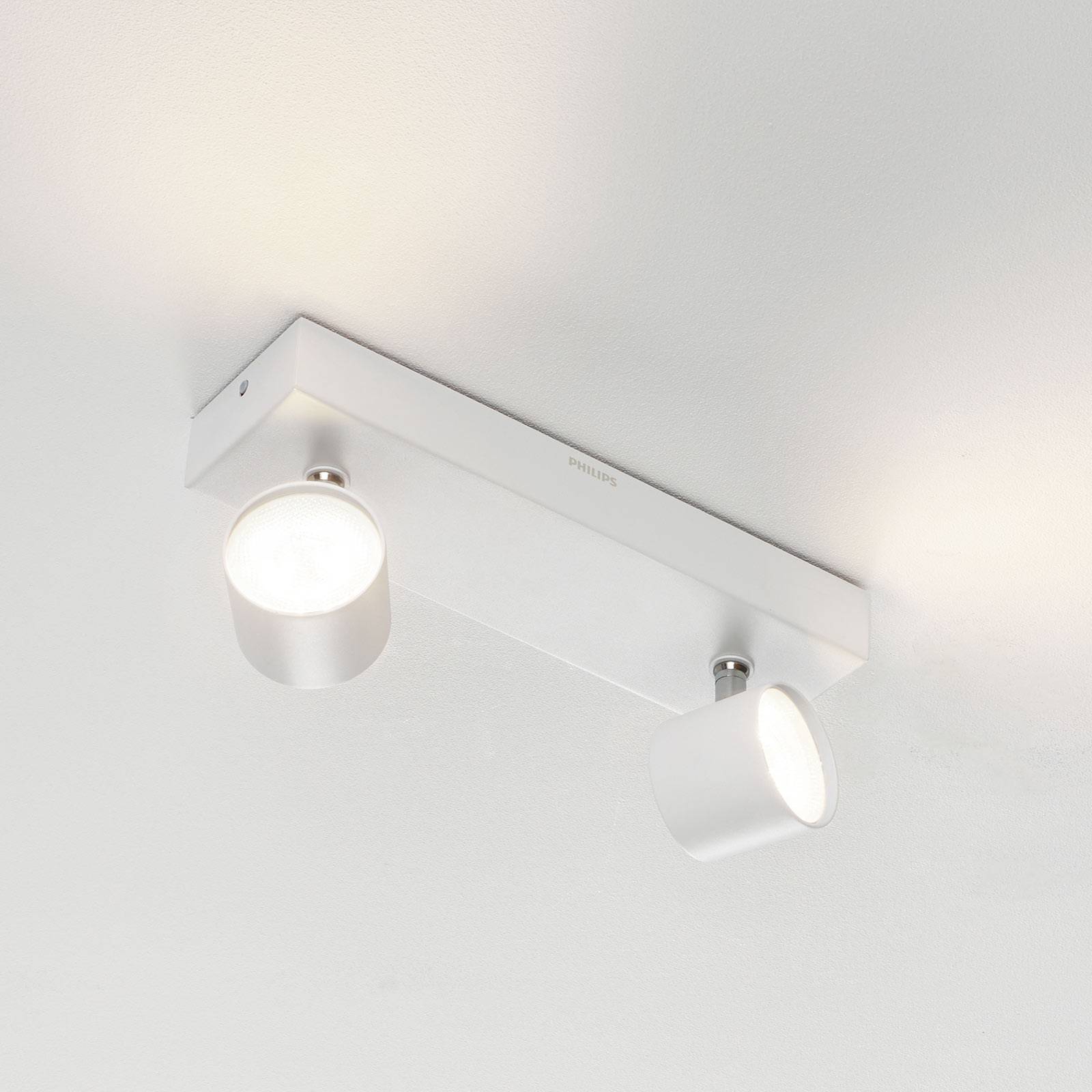 foto del prodotto philips star doppio spot led warmglow, bianco