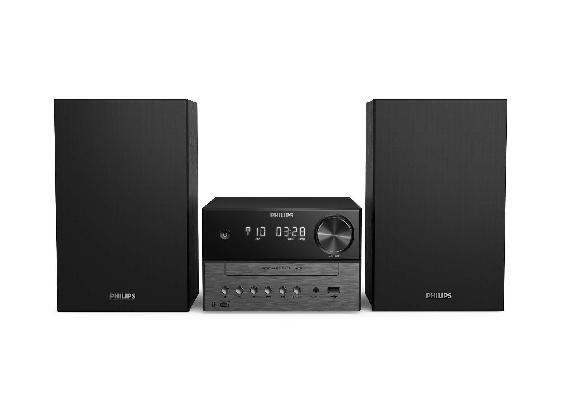 foto del prodotto philips tam3505 12 set audio da casa microsistema audio per la casa 18 w nero, grigio