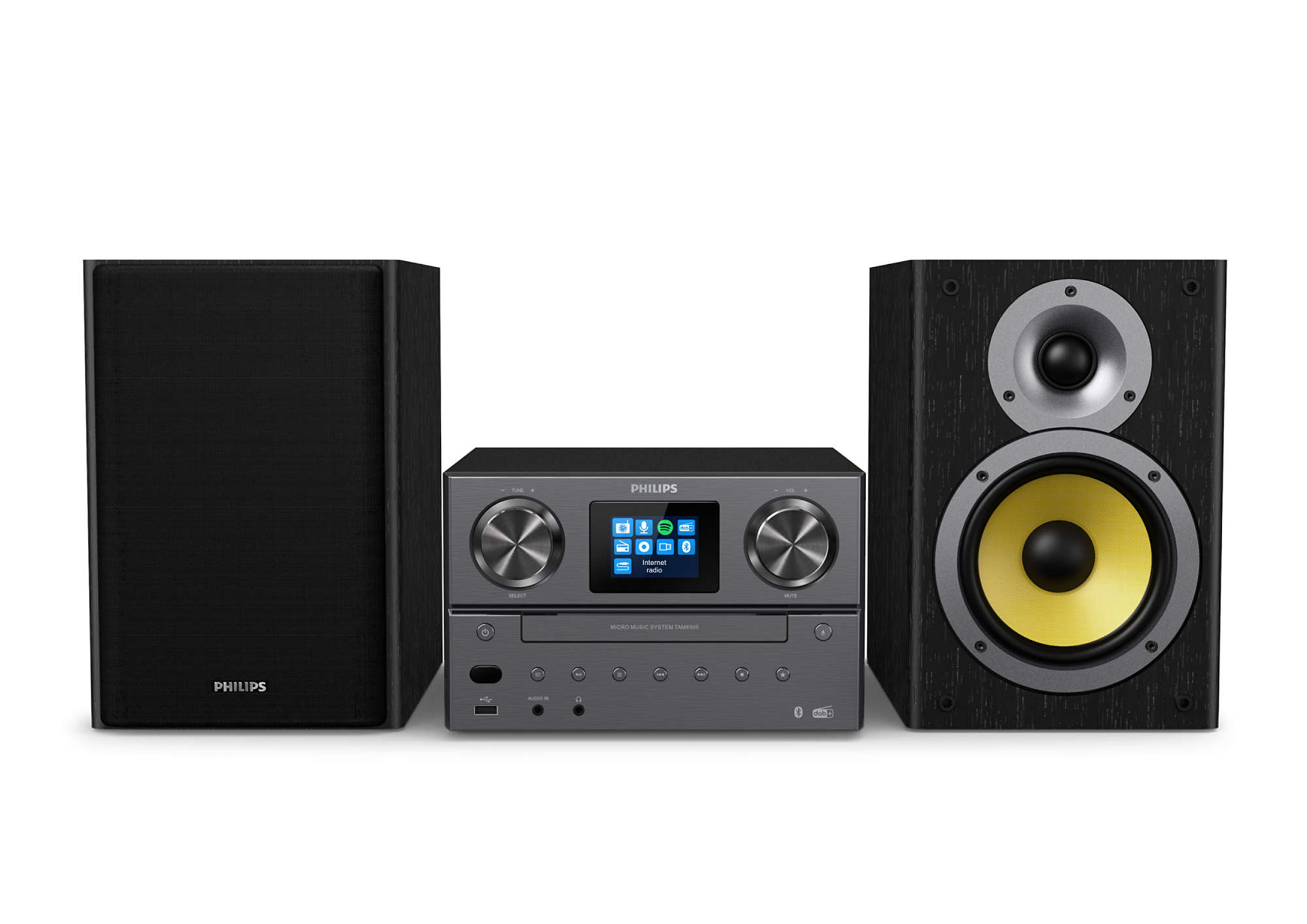 foto del prodotto philips tam8905 10 set audio da casa microsistema audio per la casa 100 w nero