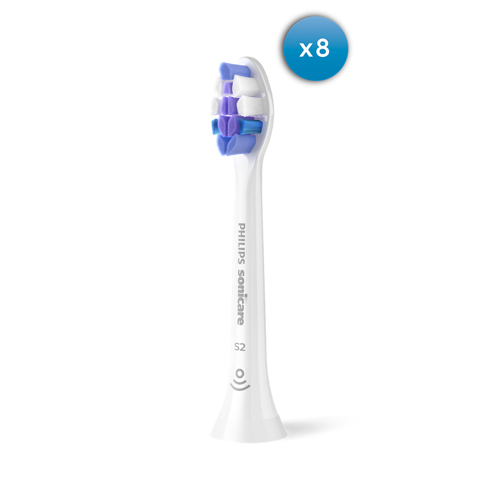 foto del prodotto philips testine ricambio 8pcs sonic hx6058 87 spazzolino sensitive