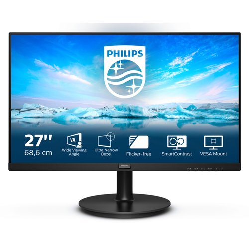 foto del prodotto philips v line 271v8la 00 led display 68,6 cm 27 1920 x 1080 pixel full hd nero