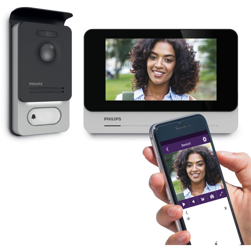 foto del prodotto philips videotelefono con connessione smartphone welcomeeye connect 2 531036