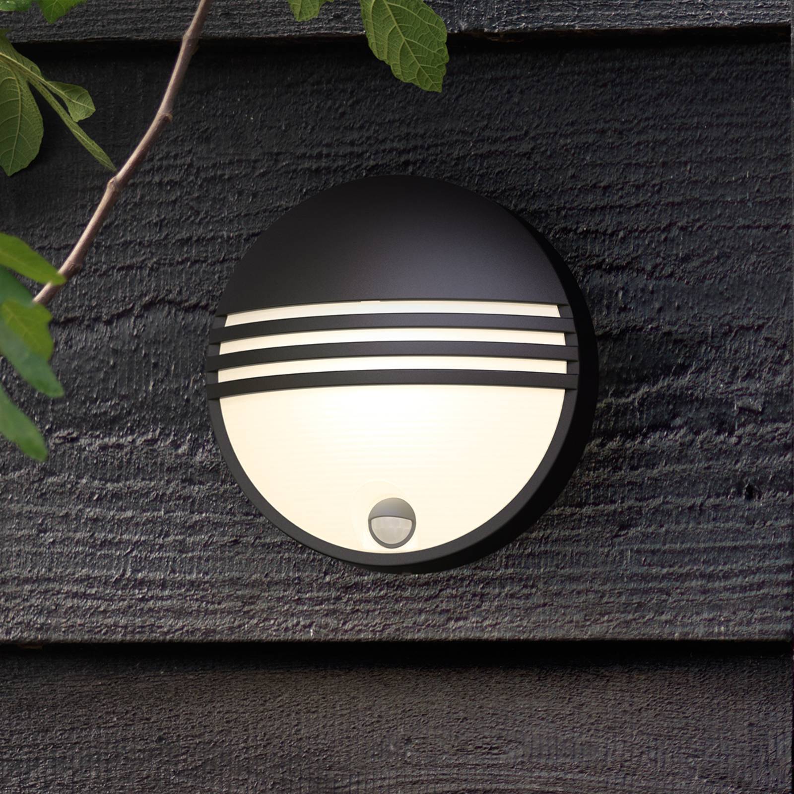 foto del prodotto philips yarrow applique da esterni a led, sensore