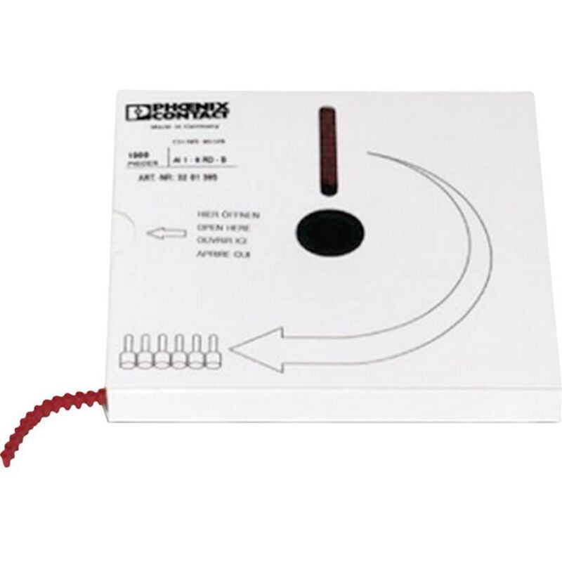 foto del prodotto phoenix contact 3201385 capocorda 1 mm parzialmente isolato rosso 1000 pz.