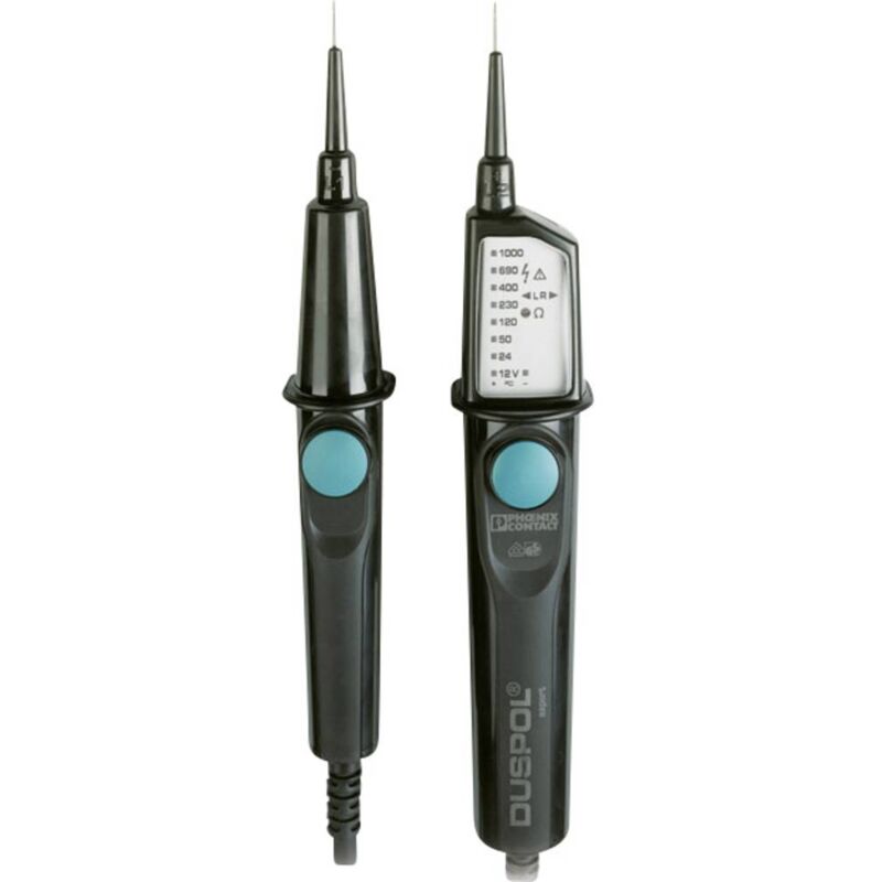 foto del prodotto phoenix contact duspol expert tester di tensione a due poli cat iii 1000 v, cat iv 600 v acustico, led, vibrazione