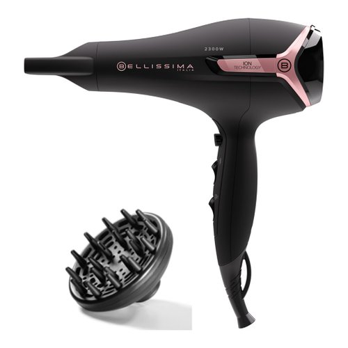 foto del prodotto phon imetec 11860 bellissima k9 2500 nero e rosa