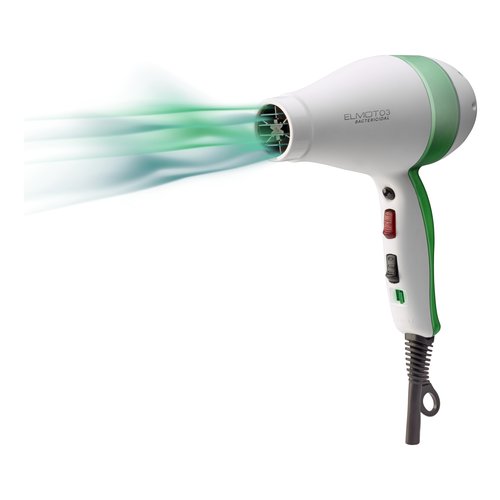 foto del prodotto phon luxury hairline o3 bactericidal bianco e verde paelmo3bact269