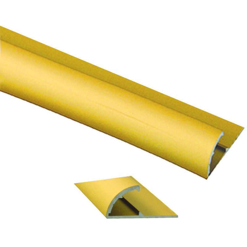 foto del prodotto piaggia adesiva pavimento ferma passatoia in alluminio oro cm.73x26