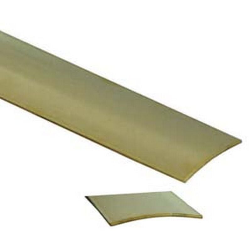 foto del prodotto piaggia autoadesiva profilo semitondo in ottone - cm.166x35