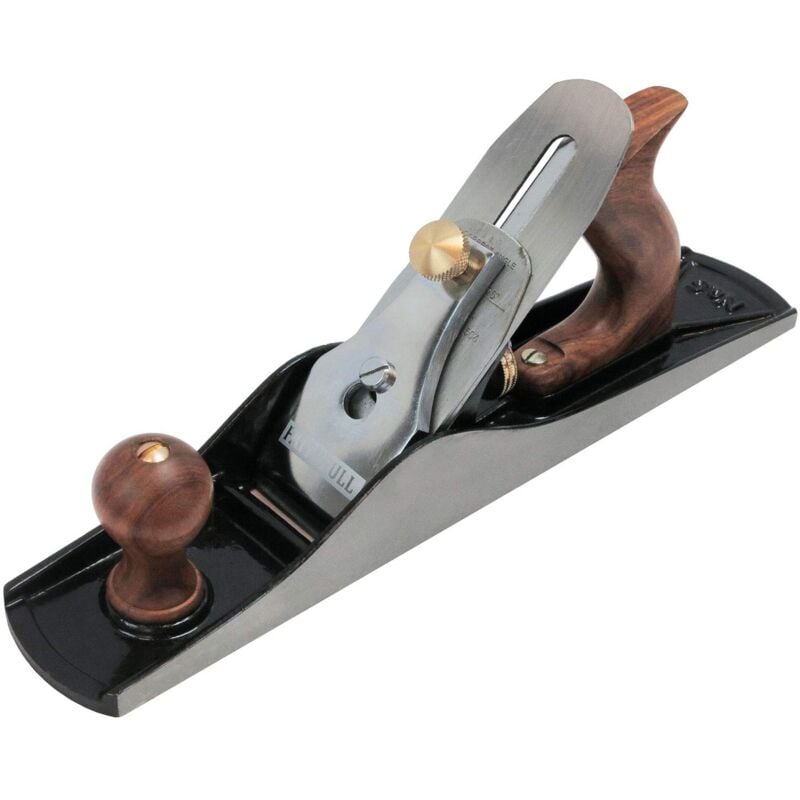 foto del prodotto pialla a sbozzatore faithfull n. 5 in scatola di legno pialla da banco in ghisa lavorata con precisione per legno duro e tenero, preparazione del