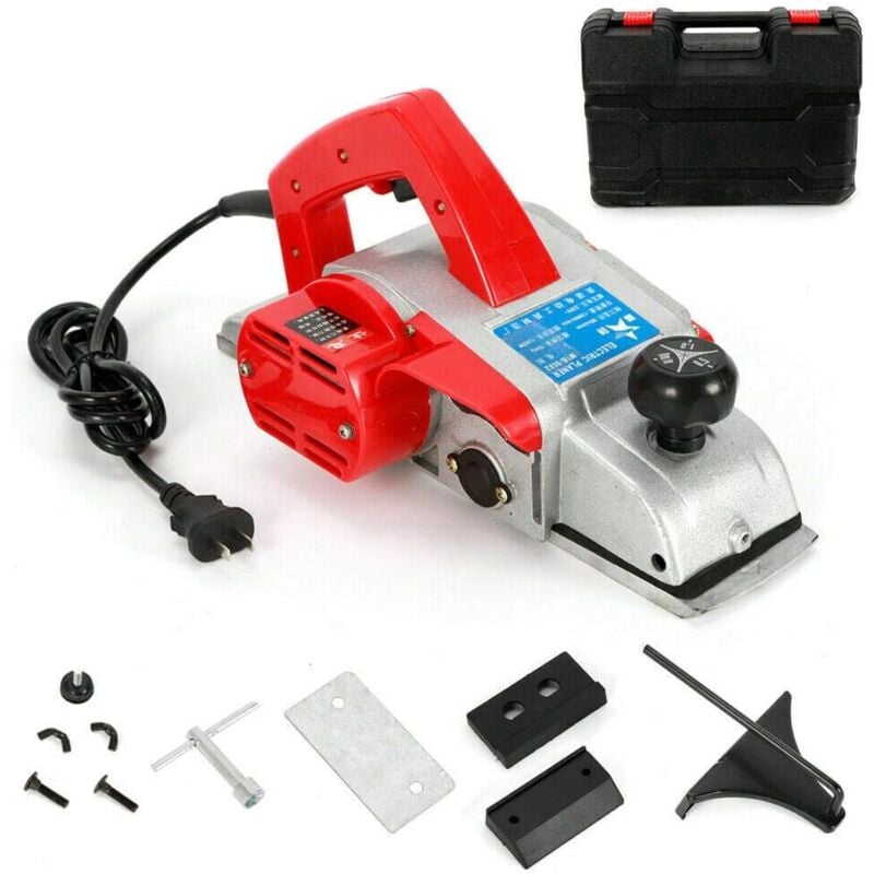 foto del prodotto pialla elettrica da 220 v, piallatrice a mano 1300 w, 90 mm, pialla per legno affilacoltelli