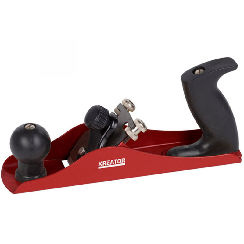 foto del prodotto pialla in metallo con manico plastica - mm.235 lama in acciaio mm.44